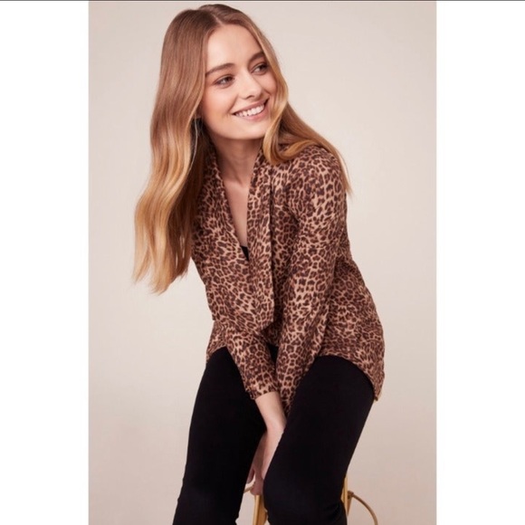 BB DAKOTA Animal print faux-suede Jacket Sz L - Picture 5 of 17